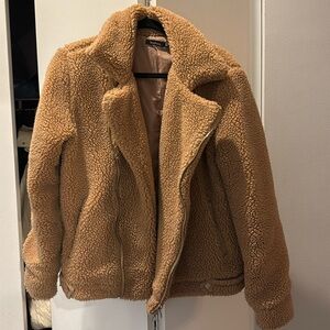 Boohoo Sherpa teddy coat